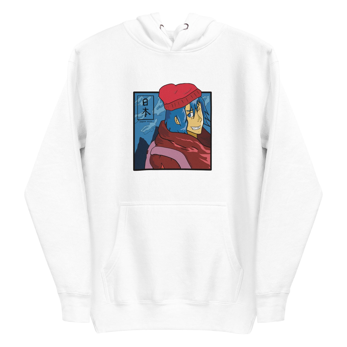Original Artwork Anime Inspired Japan Winter Hoodie
