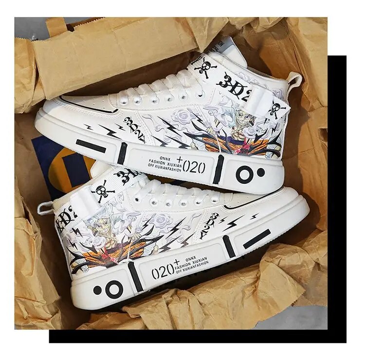 Luffy Gear 5 High Top Shoes