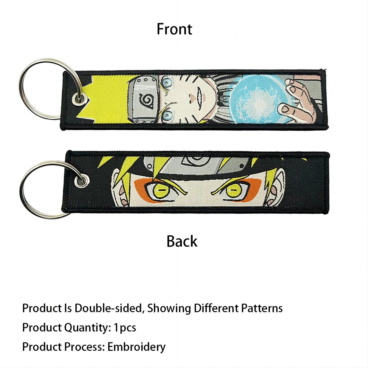 Anime Embroidery Keychain 2
