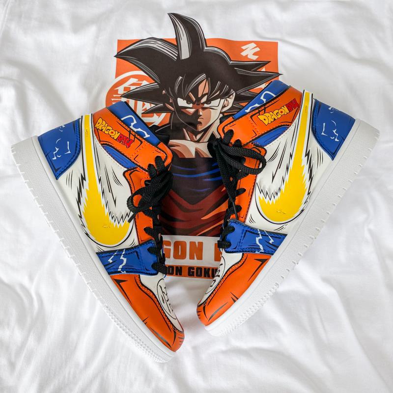 DBZ Orange High Top Shoes