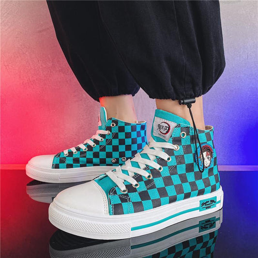 Checkered Tanjiro Shoes