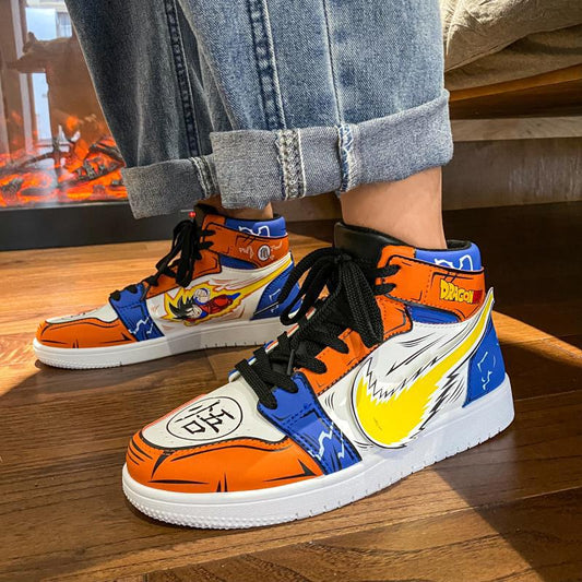 DBZ Orange High Top Shoes