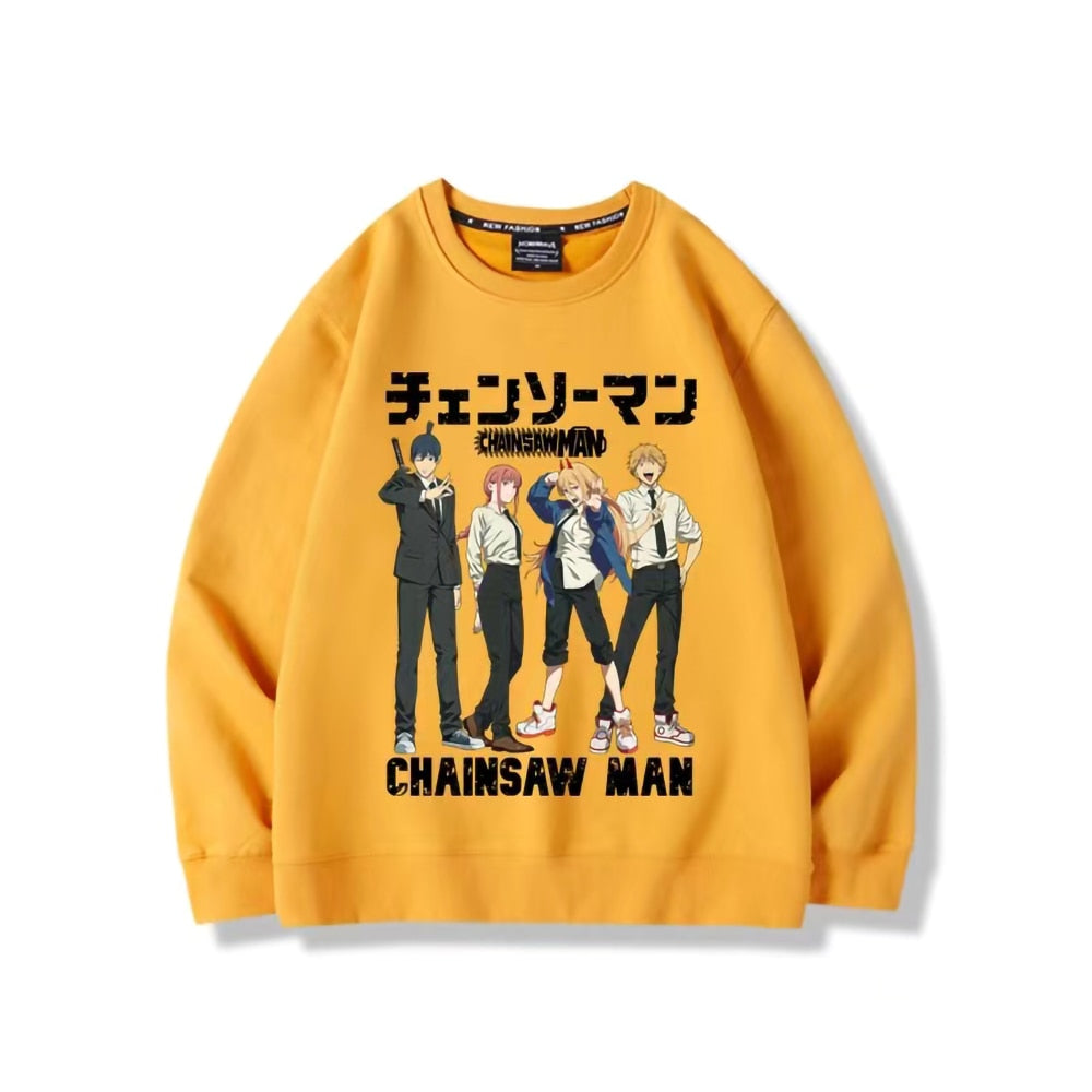 Chainsaw Man Anime Crewnecks