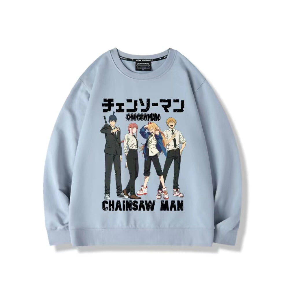 Chainsaw Man Anime Crewnecks
