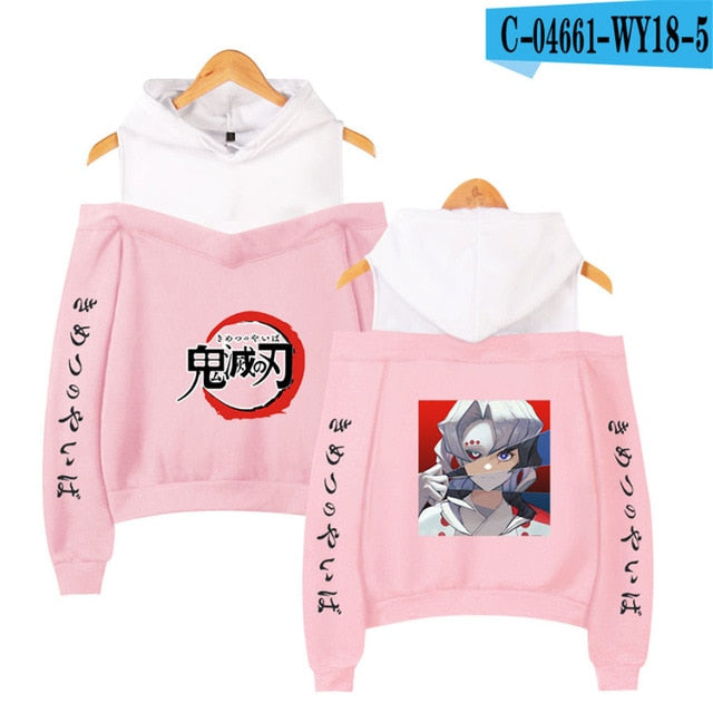 Nezuko Off Shoulder Hoodie