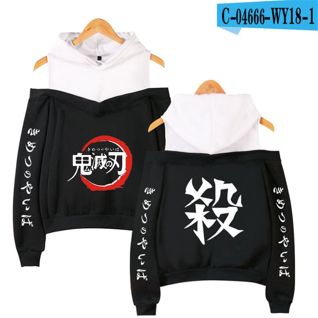 Nezuko Off Shoulder Hoodie