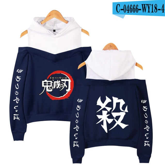 Nezuko Off Shoulder Hoodie
