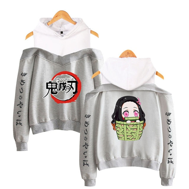 Nezuko Off Shoulder Hoodie