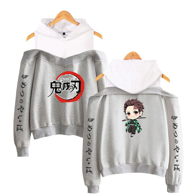 Nezuko Off Shoulder Hoodie