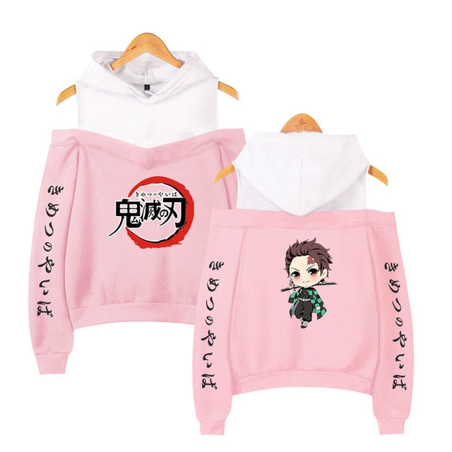 Nezuko Off Shoulder Hoodie