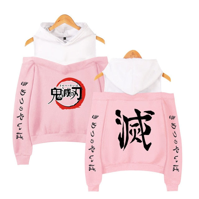 Nezuko Off Shoulder Hoodie