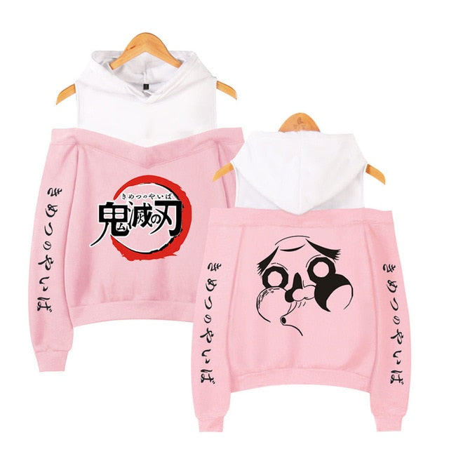 Nezuko Off Shoulder Hoodie