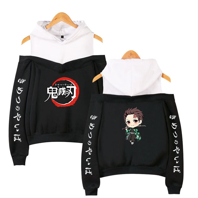 Nezuko Off Shoulder Hoodie