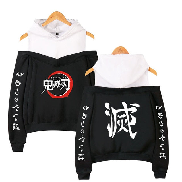 Nezuko Off Shoulder Hoodie