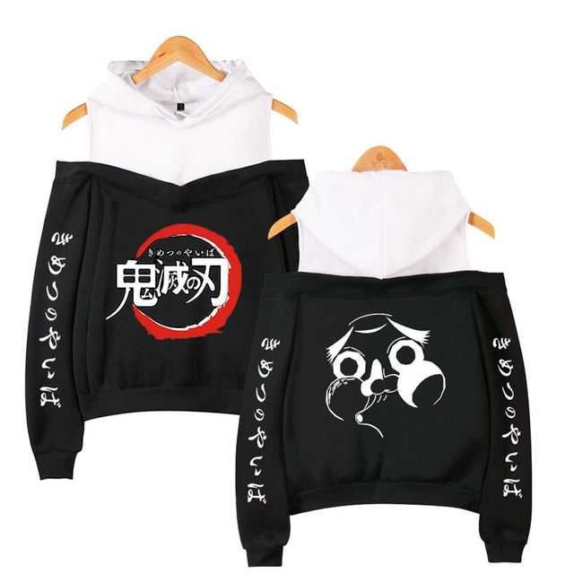 Nezuko Off Shoulder Hoodie