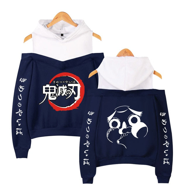 Nezuko Off Shoulder Hoodie