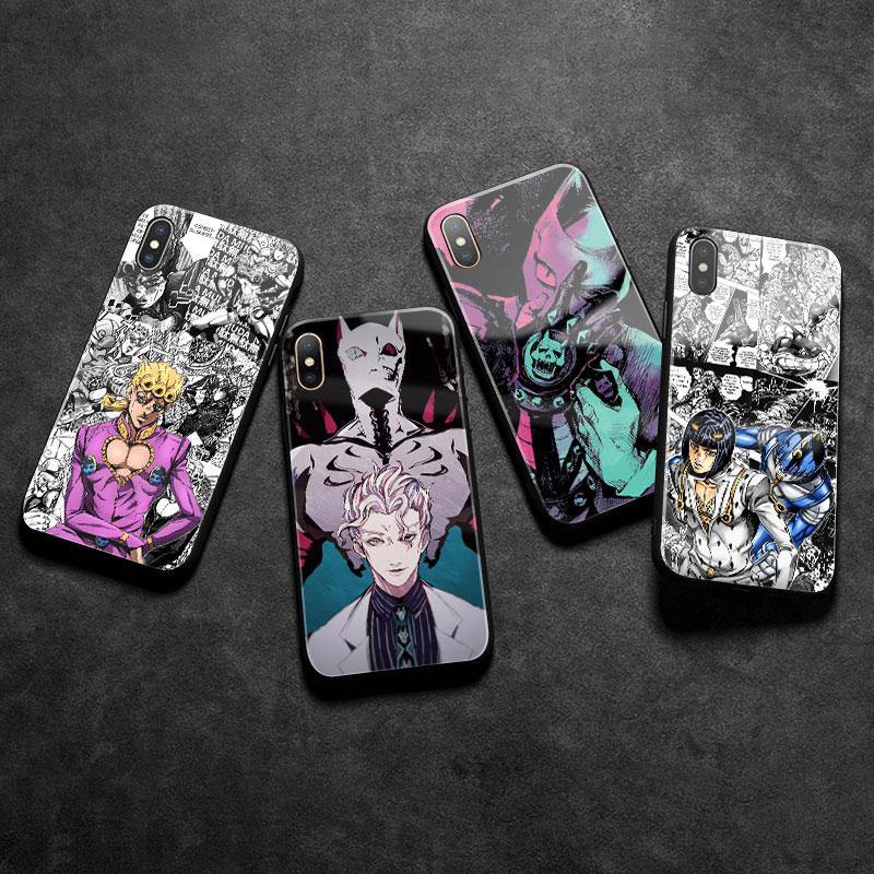 JoJo's Bizarre Adventure JoJo Anime Tempered Glass Phone Case For iPhone - animeweebcity