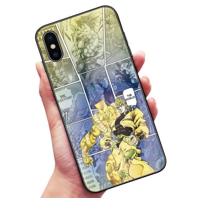 JoJo's Bizarre Adventure JoJo Anime Tempered Glass Phone Case For iPhone - animeweebcity