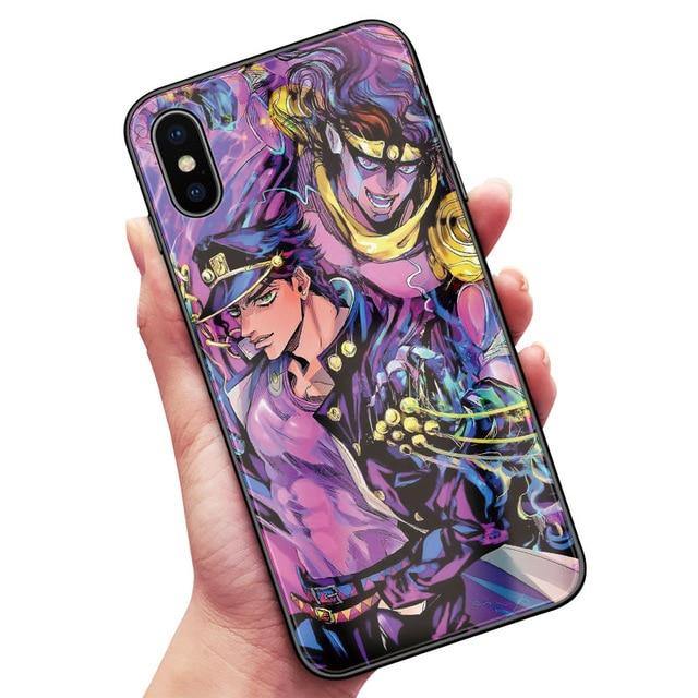 JoJo's Bizarre Adventure JoJo Anime Tempered Glass Phone Case For iPhone - animeweebcity