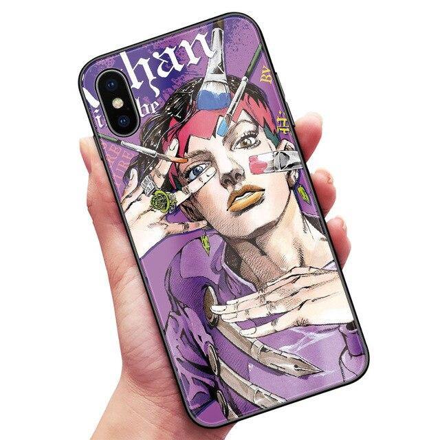 JoJo's Bizarre Adventure JoJo Anime Tempered Glass Phone Case For iPhone - animeweebcity