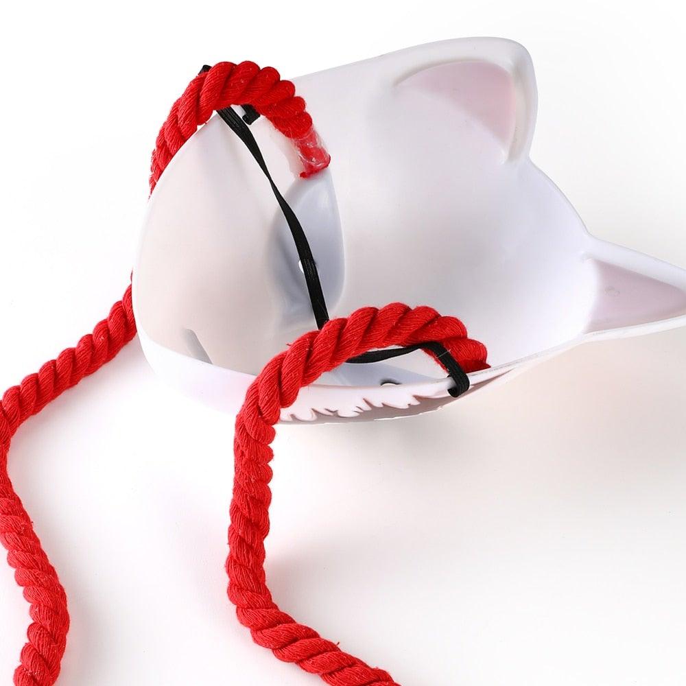 Anime Demon Slayer LED Cosplay Mask - animeweebcity