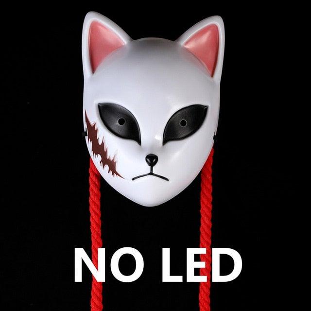 Anime Demon Slayer LED Cosplay Mask - animeweebcity