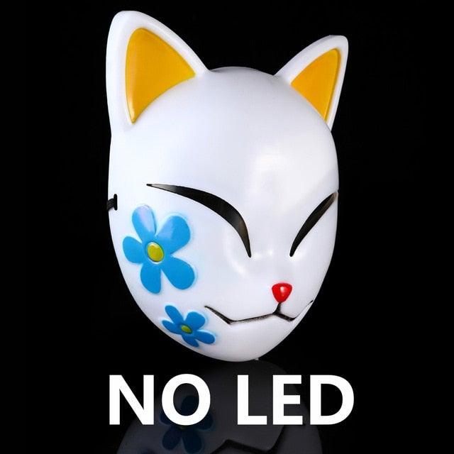 Anime Demon Slayer LED Cosplay Mask - animeweebcity