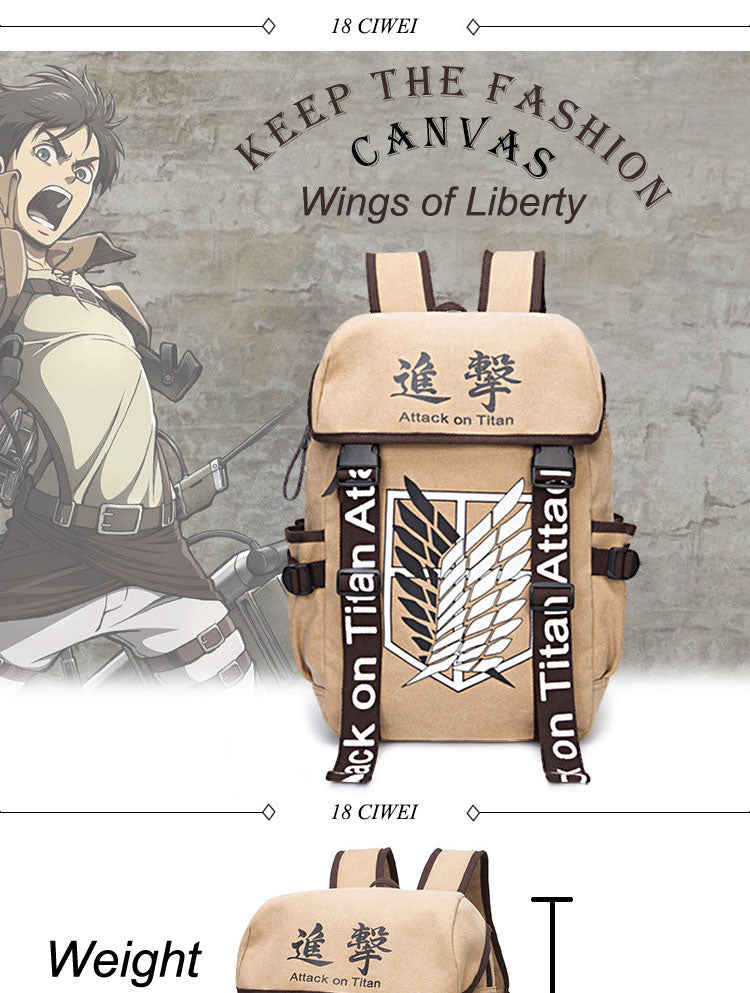 Attack On Titan Khaki Backpack