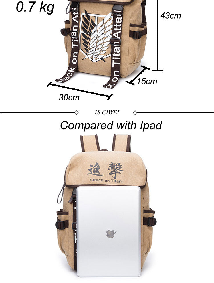 Attack On Titan Khaki Backpack
