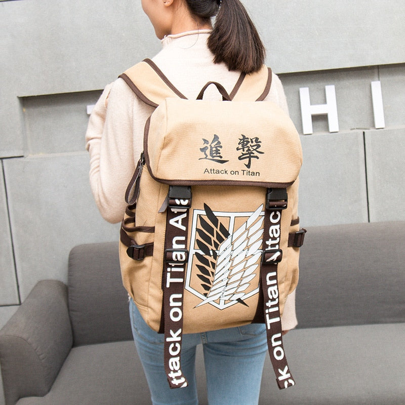 Attack On Titan Khaki Backpack