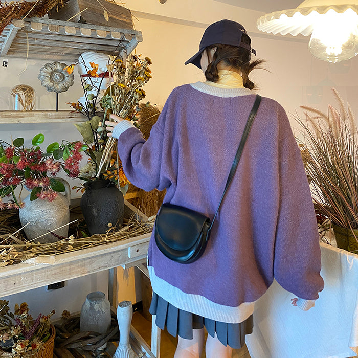 GEESA Oversized Anime Crewneck Sweater