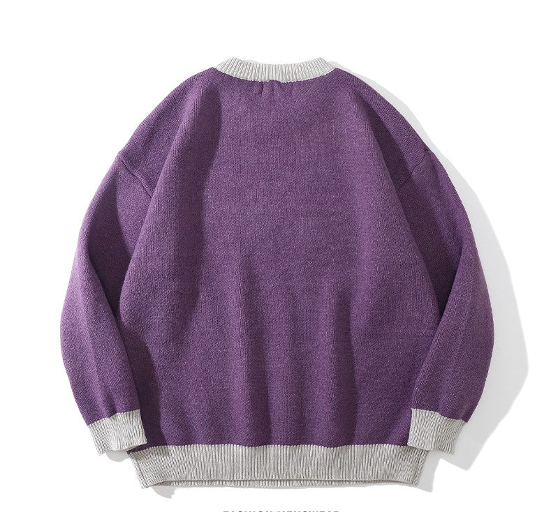 GEESA Oversized Anime Crewneck Sweater
