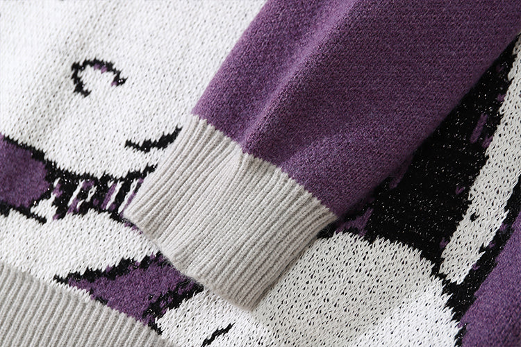 GEESA Oversized Anime Crewneck Sweater